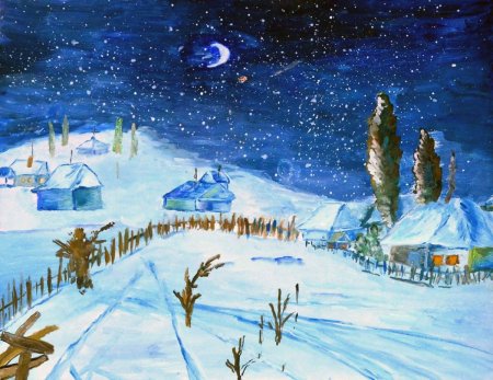 Гоголь ночь перед Рождеством черт