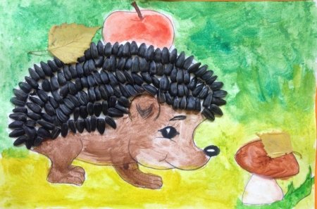 Рисование ежика в детском саду