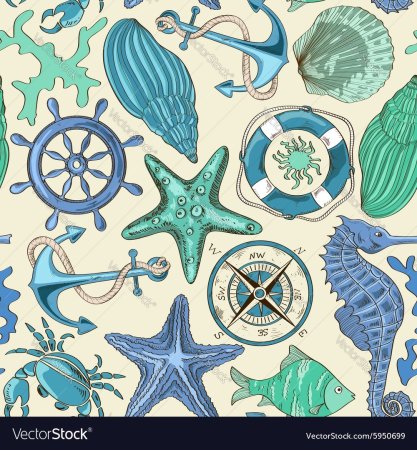 Узор в морском стиле