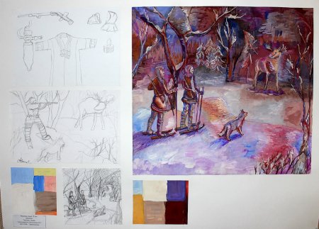 Многофигурная жанровая композиция