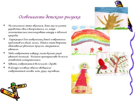 Своеобразие детского рисунка.