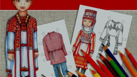 Кукла вырезная Чувашский национальный костюм