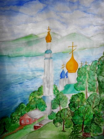 Рисунок на тему дорога к храму