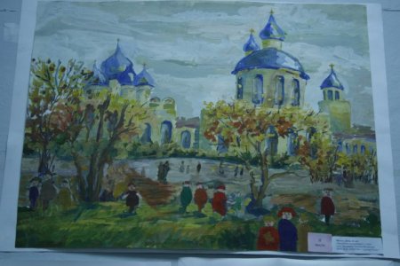 Рисунок храма Покрова Святой Богородицы