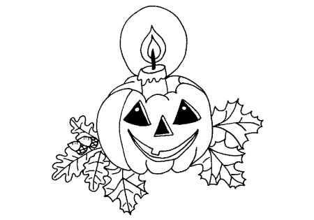 Раскраска сладости на Хэллоуин