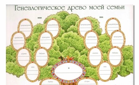 Макет родословного дерева