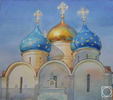 Свято-Троицкая Сергиева Лавра Сергиев Посад рисунок