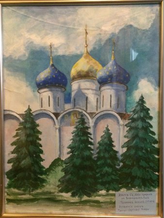 Троице-Сергиева Лавра Троицкий собор рисунок