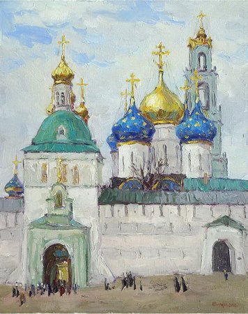 Живопись маслом Троице Сергиева Лавра