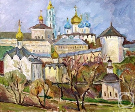 Троице-Сергиева Лавра Сергиев Посад рисунок