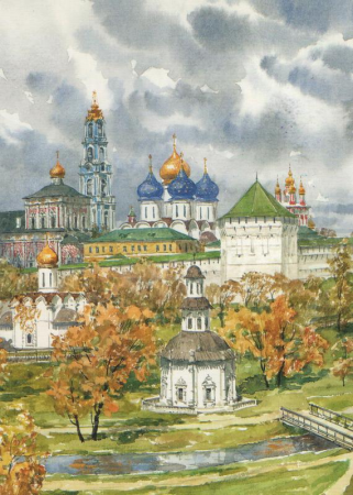 Лавра Сергиев Посад рисунок