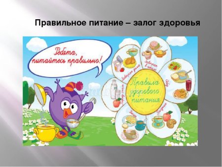Правильное питание залог здоровья рисунок