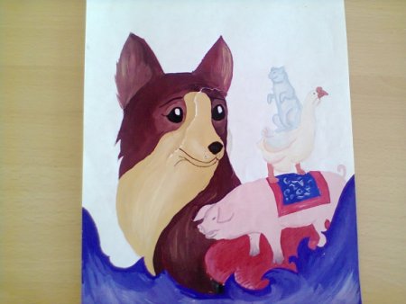 Каштанка детские рисунки