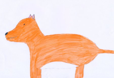 Каштанка рисунок карандашом