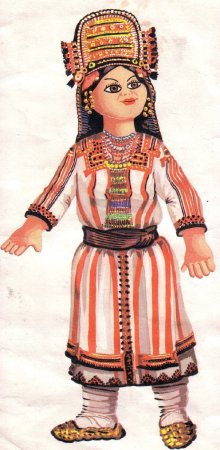 Мордовский национальный костюм рисунок для детей