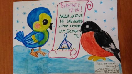 Плакат на тему птицы