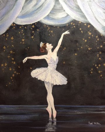 Балерины на сцене картины
