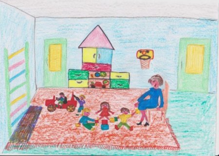 Рисунок на тему мой любимый детский сад