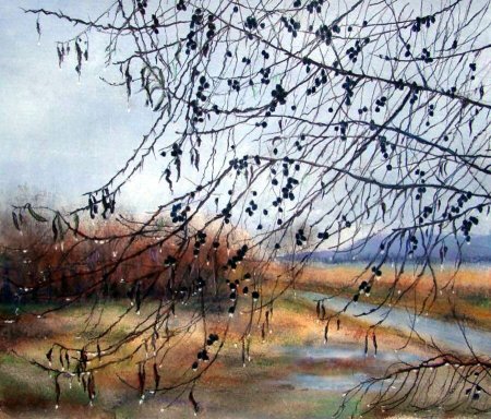 Художник Елена Юшина. Дождь