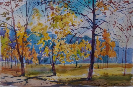 Поздняя осень рисунок