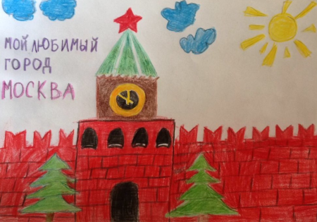 Рисование Московского Кремля