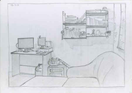 Уютное место в доме рисунок