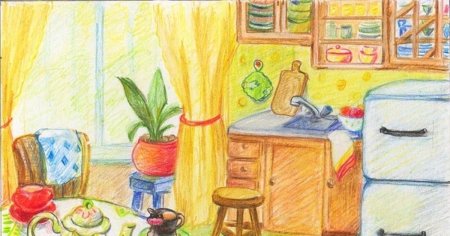 Картина моя кухня для детей