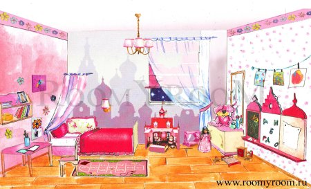 Иллюстрация детской комнаты