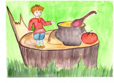 Рисование мальчик с пальчик