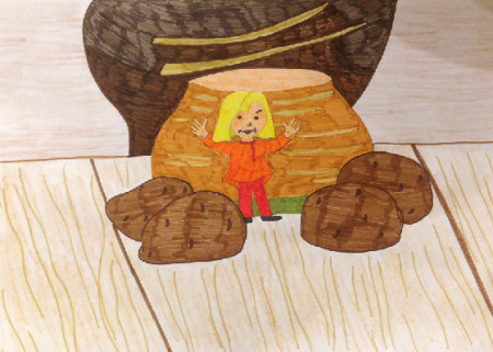 Раскраски к сказке мальчик с пальчик Шарля Перро