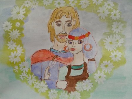 Петр и Февронья рисунки для детй