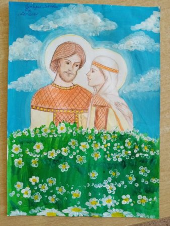 Пётр и Феврония рисунок