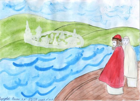 Иллюстрация к повести о Петре и Февронии Муромских легкие