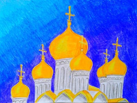 Церковь с куполами для детей
