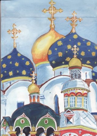 Церковь с куполами для детей