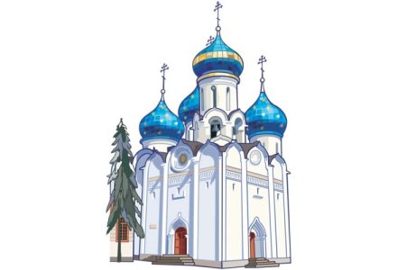 Сергиев Посад монастырь рисунок