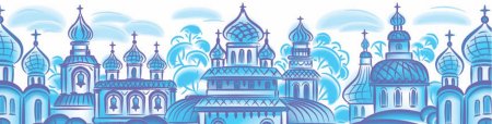 Церковь в стиле Гжель
