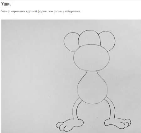 Мартышка и очки рисунок для детей