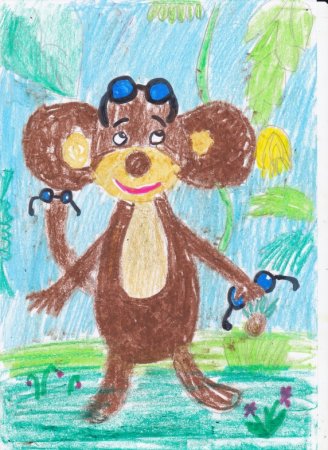 Обложка к басне мартышка и очки