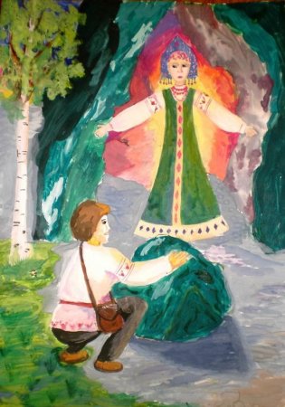 П П Бажов медной горы хозяйка рисунок
