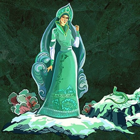 Иллюстрация к сказу Бажова хозяйка медной горы лёгкая