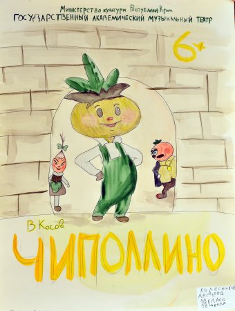 Афиша детского спектакля Буратино