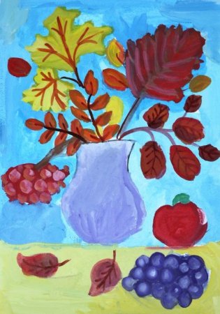 Рисование в подготовительной группе осенью