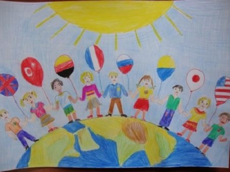 Рисование на тему Дружба народов