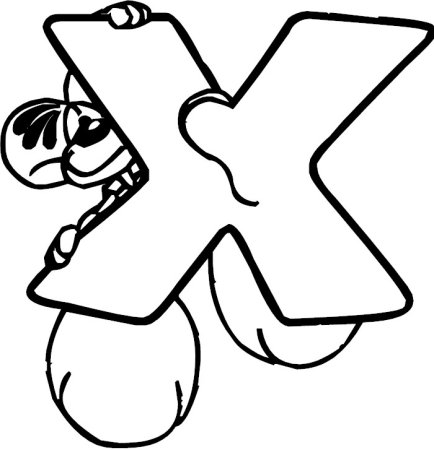 Буква х трафарет