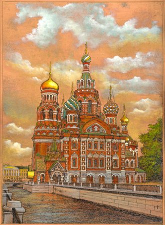 Санкт-Петербург храм спас на крови рисование