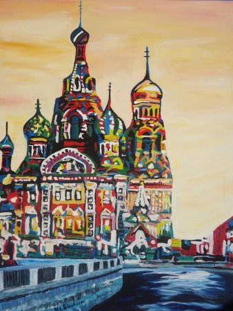 Храм Спаса-на-крови Санкт-Петербург рисунок