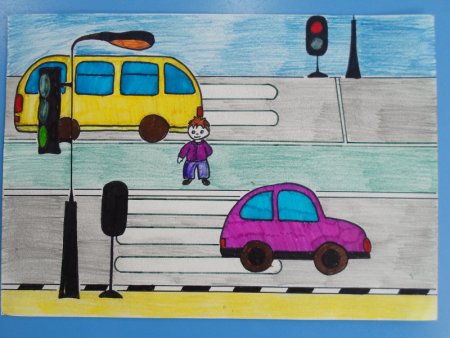 Дорога для машины рисование