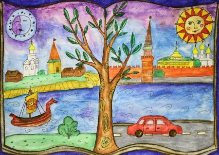 Рисунки Москвы детские