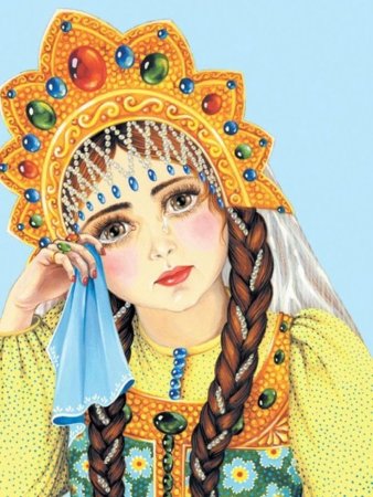 Рисование образа русской красавицы